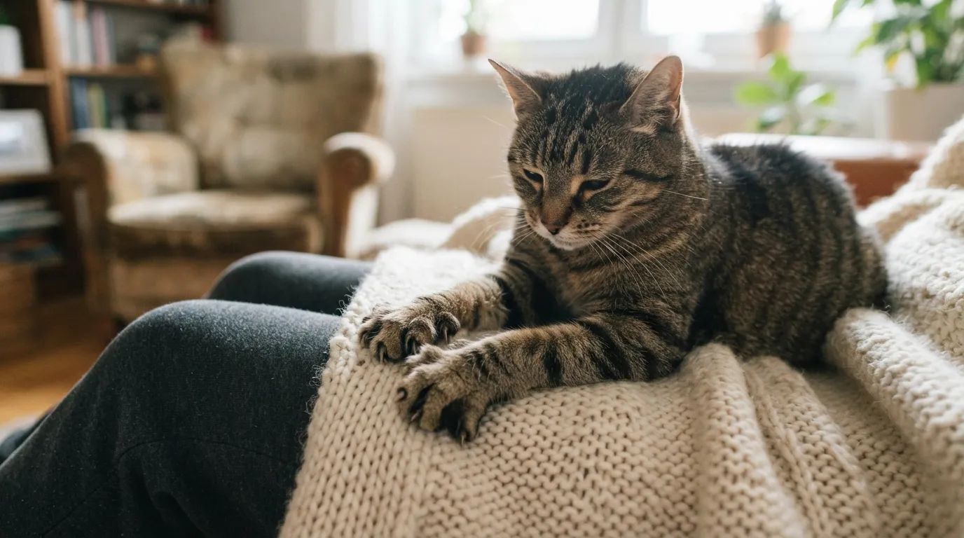#9 - They Knead Gently on You or Your Blanket (Image Credits: Gemini)
