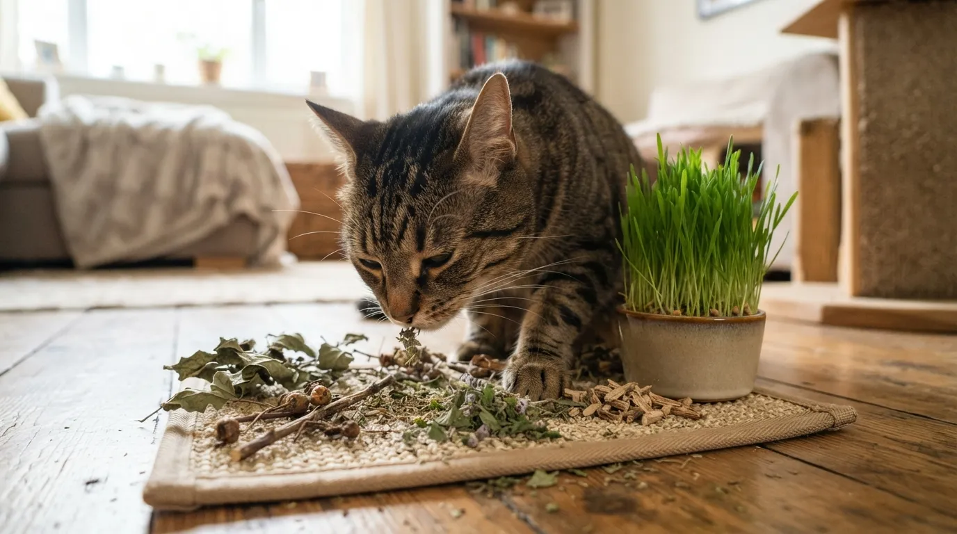 #5 - Scent Enrichment (Herbs, Catnip, Silver Vine) (Image Credits: Gemini)