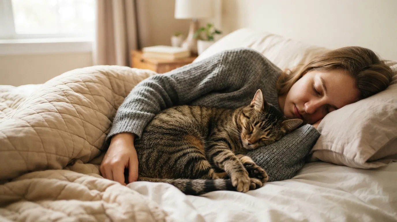 #7 - They Sleep on You or Pressed Against You (Image Credits: Gemini)