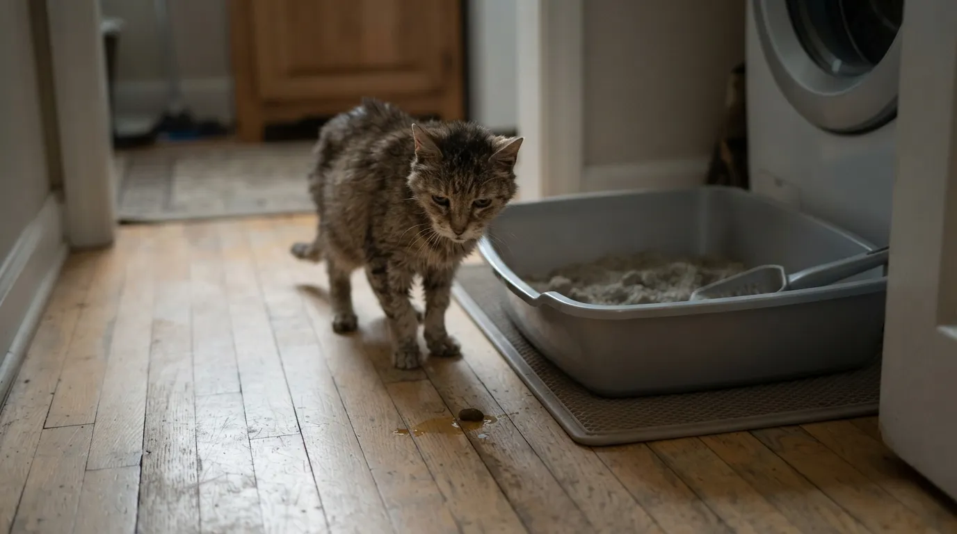 #7 - Litter Box Accidents Outside the Box (Image Credits: Gemini)