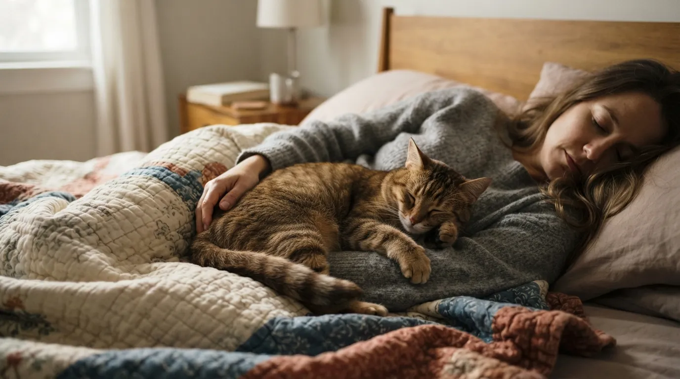 #12 - They Sleep On or As Close to You as Possible (Image Credits: Gemini)