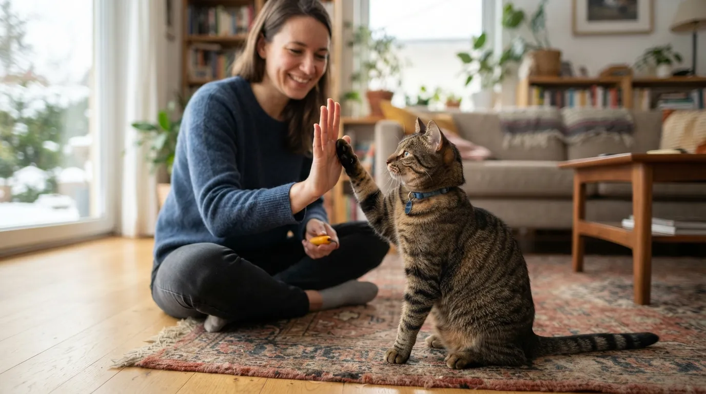 #8 - Teach Your Cat One New Trick (Image Credits: Gemini)
