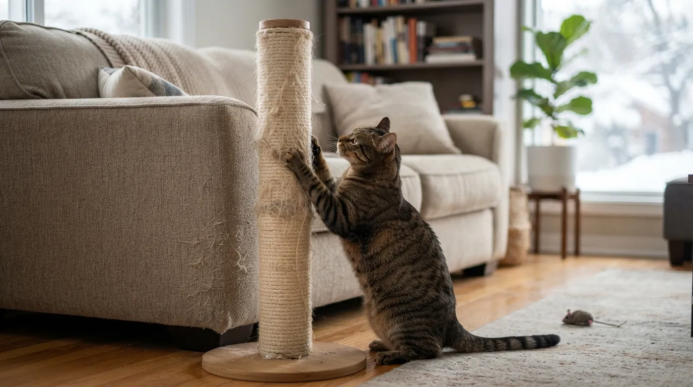 #6 - Give Scratching Posts a Strategic Location (Image Credits: Gemini)