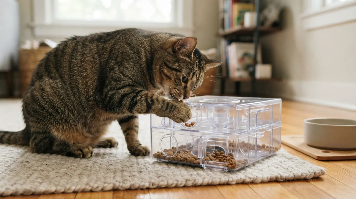 #12 - Ditch the Food Bowl for a Puzzle Feeder (Image Credits: Gemini)