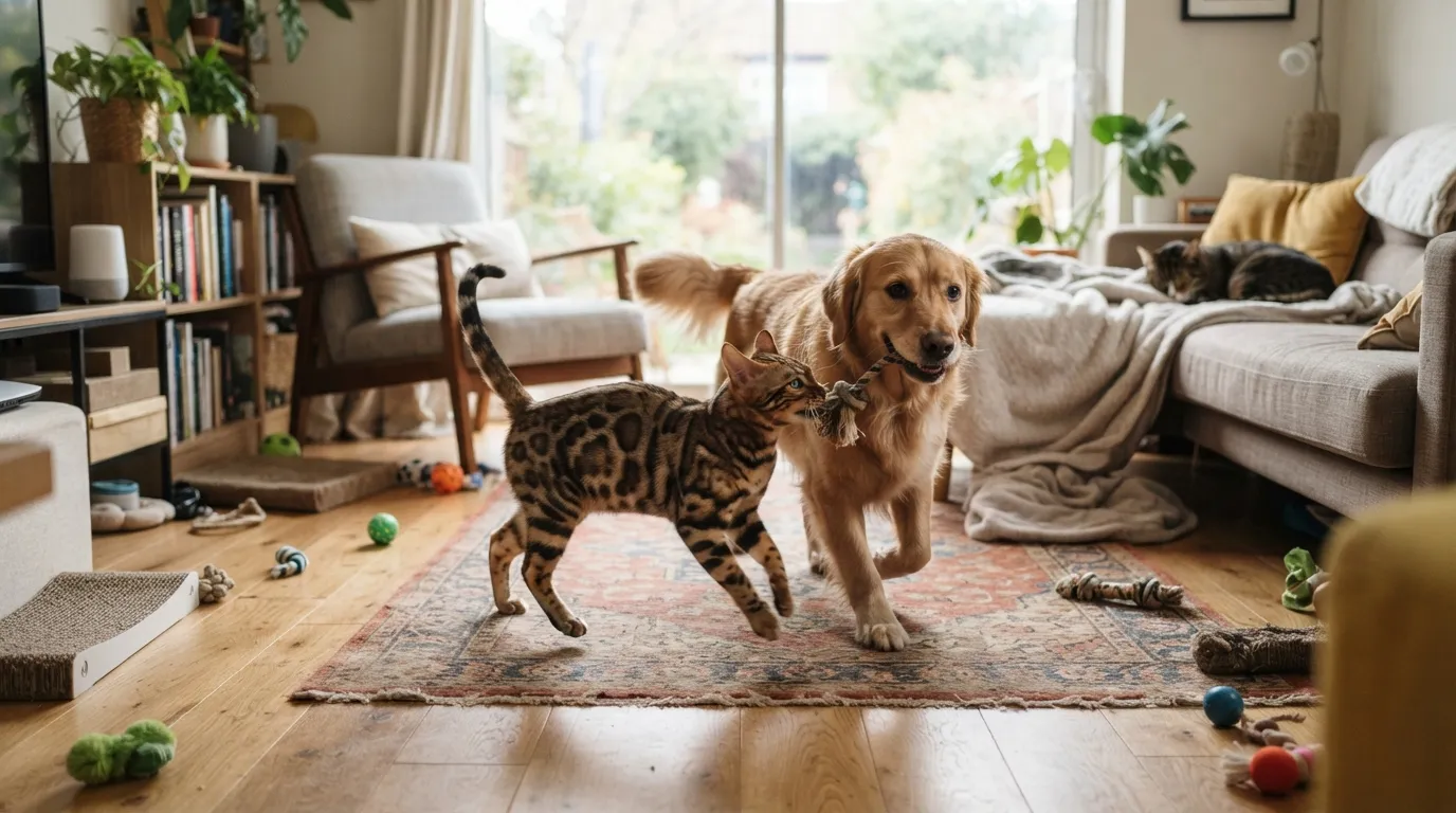 #4 - Social Skills That Rival Dogs in a Multi-Pet Home (Image Credits: Gemini)