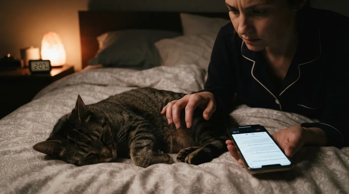 #11 - Googling "Normal Cat Breathing Rate" at 2 A.M. (Image Credits: Gemini)