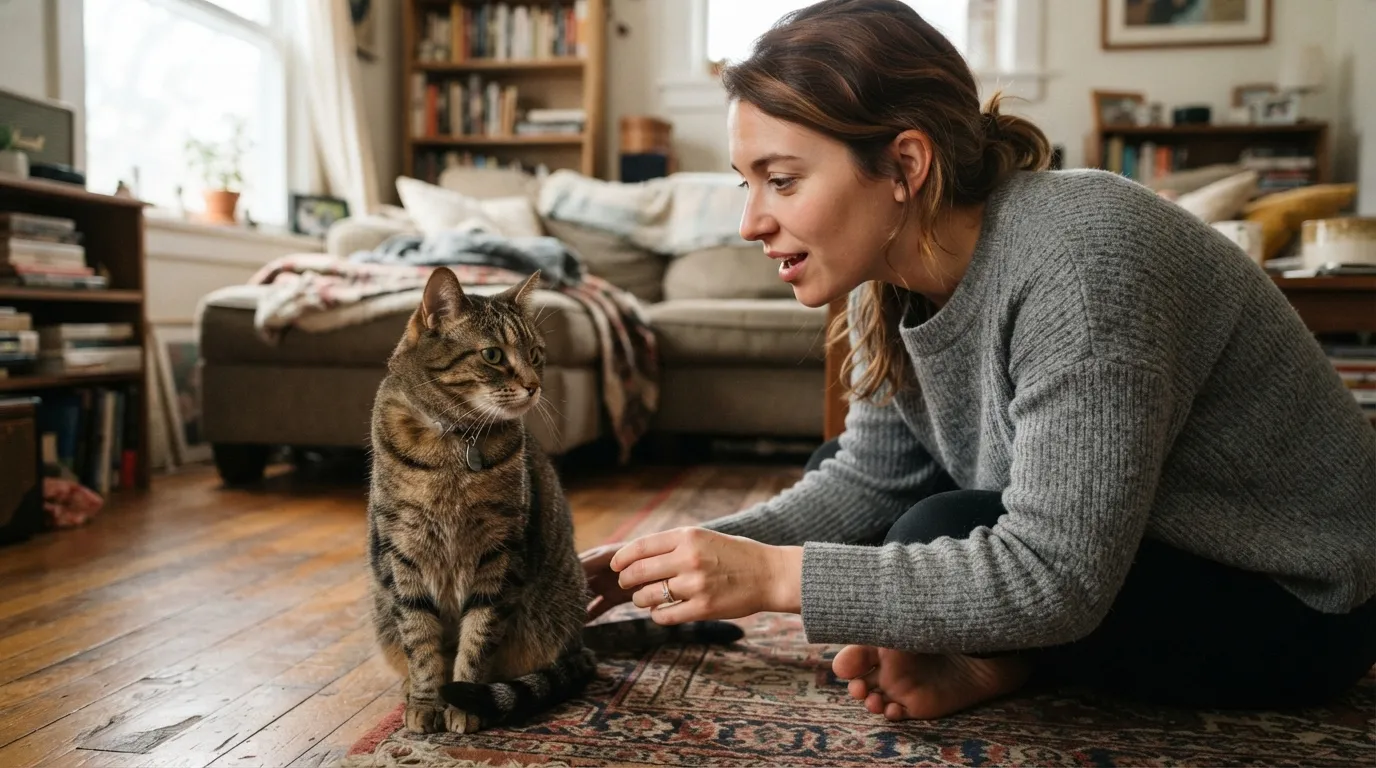 #12 - Apologizing to Your Cat Out Loud (Image Credits: Gemini)