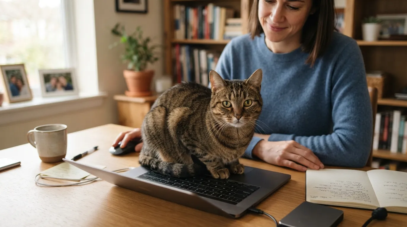 #10 - Letting the Cat "Supervise" Everything You Do (Image Credits: Gemini)