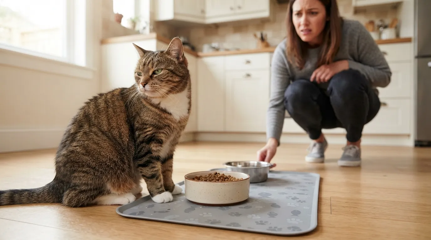 #8 - Moving the Cat's Food Bowl Millimeters and Getting Ignored (Image Credits: Gemini)