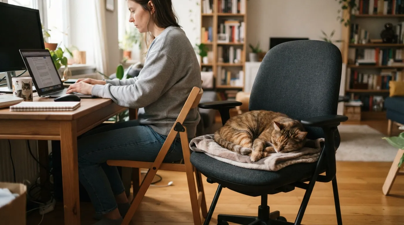 #1 - Structuring Your Entire Day Around Not Disturbing the Cat's Comfort (Image Credits: Gemini)