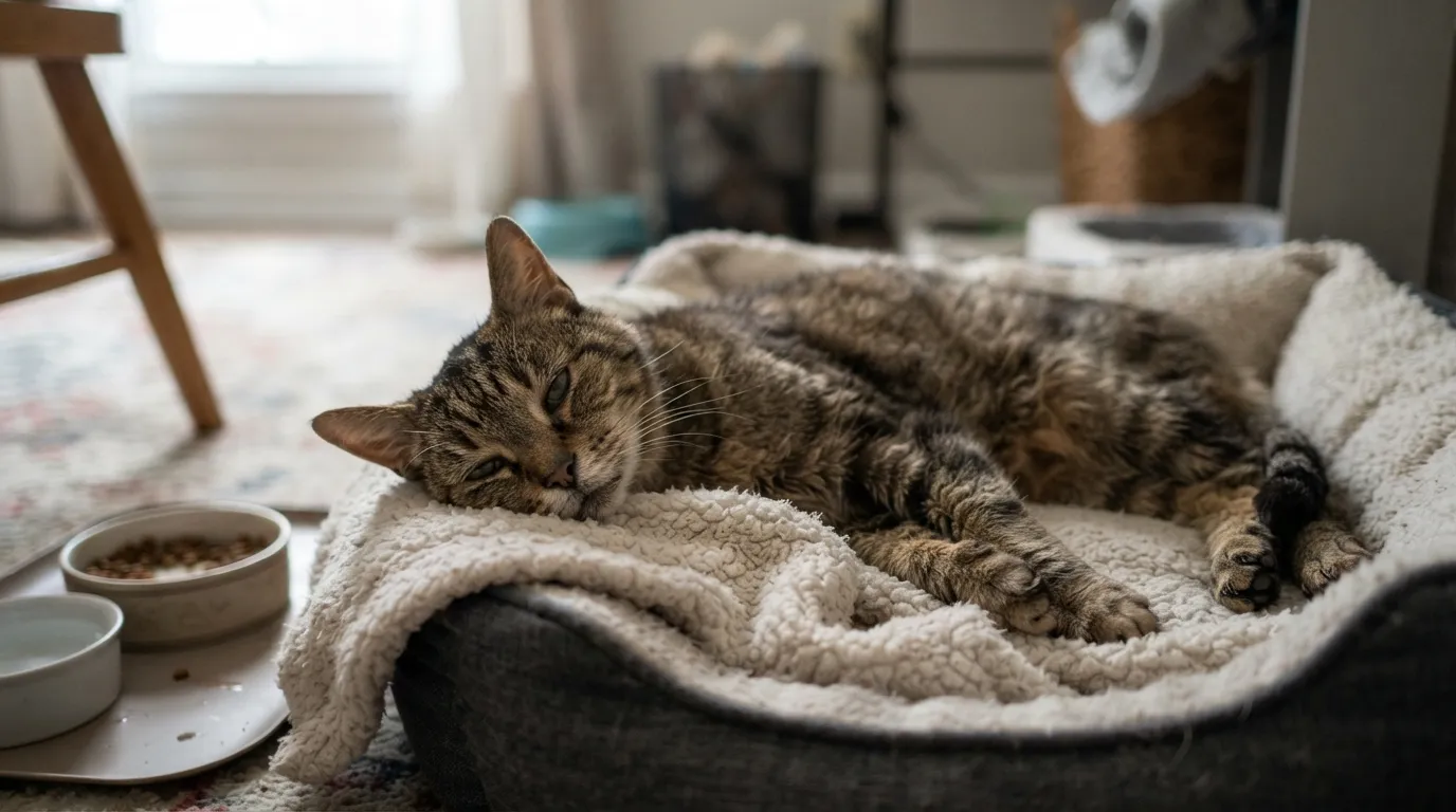 #11 - Extreme Lethargy Beyond Normal Cat Sleep (Image Credits: Gemini)