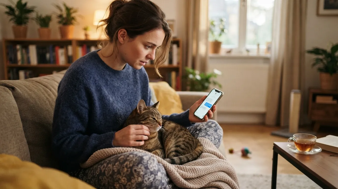 #10 - You've Canceled Plans Because Your Cat "Seemed Off" (Image Credits: Gemini)