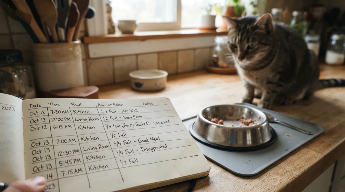 #8 - You Track What Your Cat Ate - and Judge the Quantity (Image Credits: Gemini)