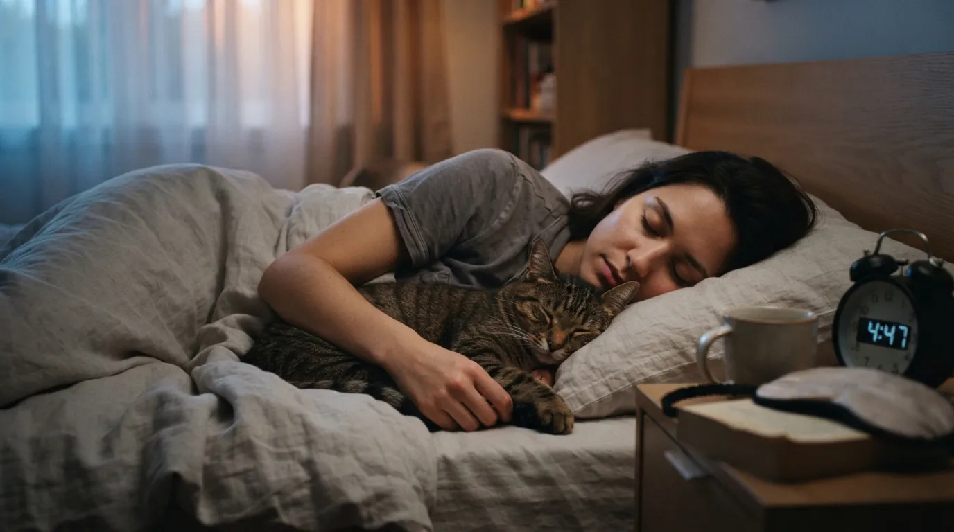#4 - You've Rebuilt Your Sleep Schedule Around Your Cat (Image Credits: Gemini)