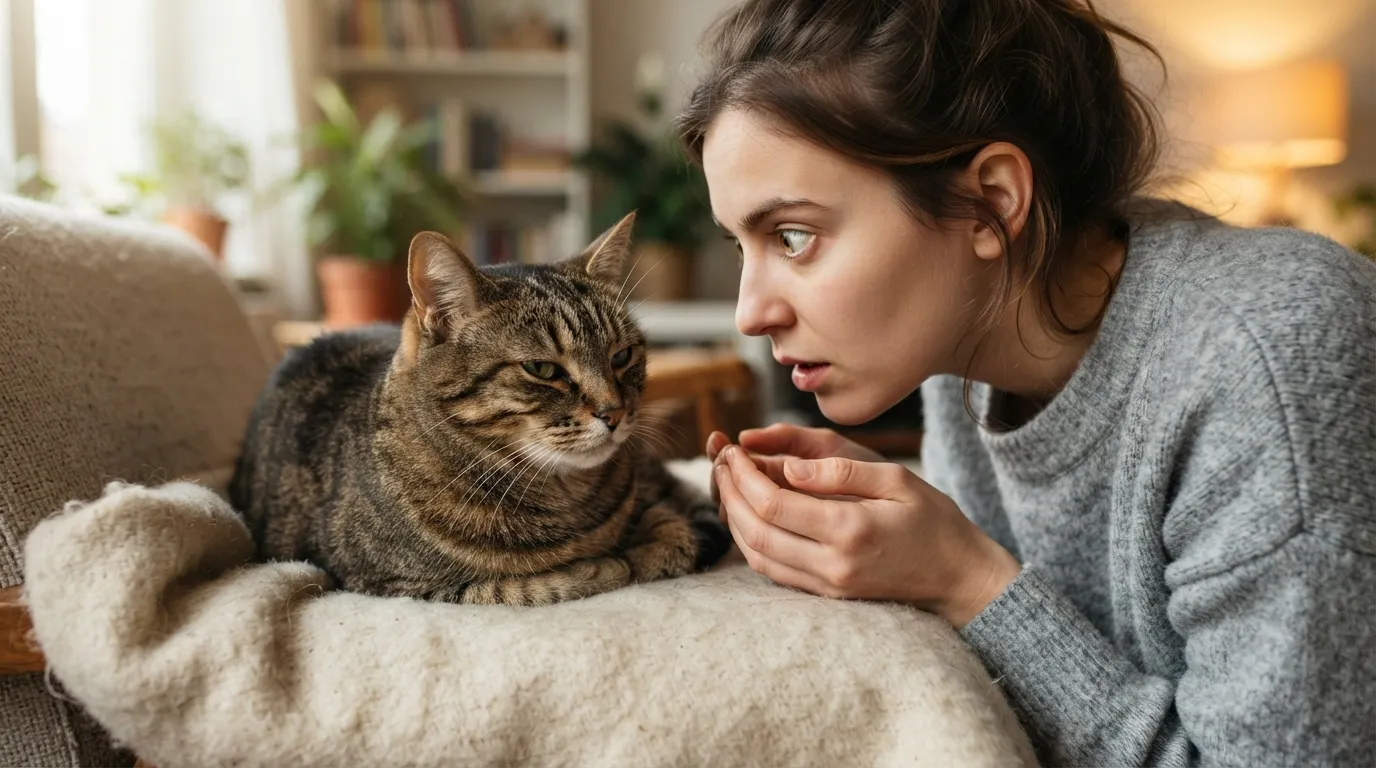 #2 - You Study Your Cat's Face for Proof It's Happy (Image Credits: Gemini)