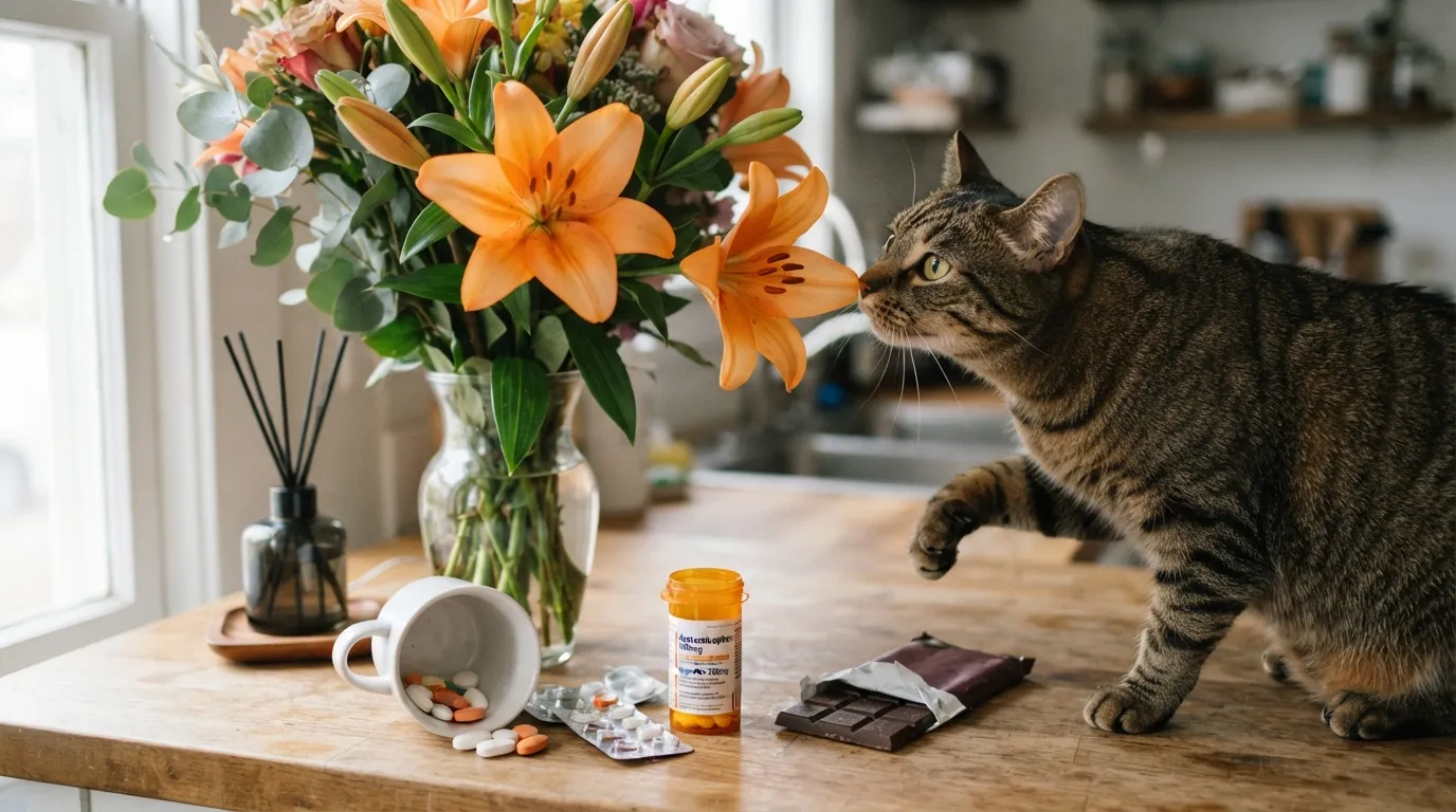 #4 - Your Home Is Full of Things That Can Kill Your Cat (Image Credits: Gemini)