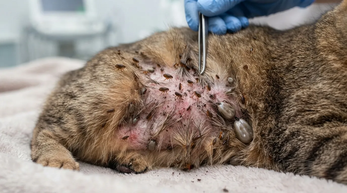 #13 - Parasites Quietly Drain a Cat's Health (Image Credits: Gemini)