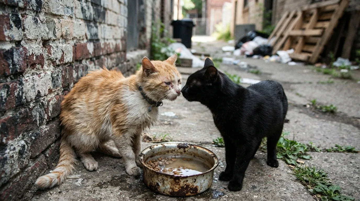 #3 - FeLV Is a Cancer-Linked Virus Spread Cat to Cat (Image Credits: Gemini)