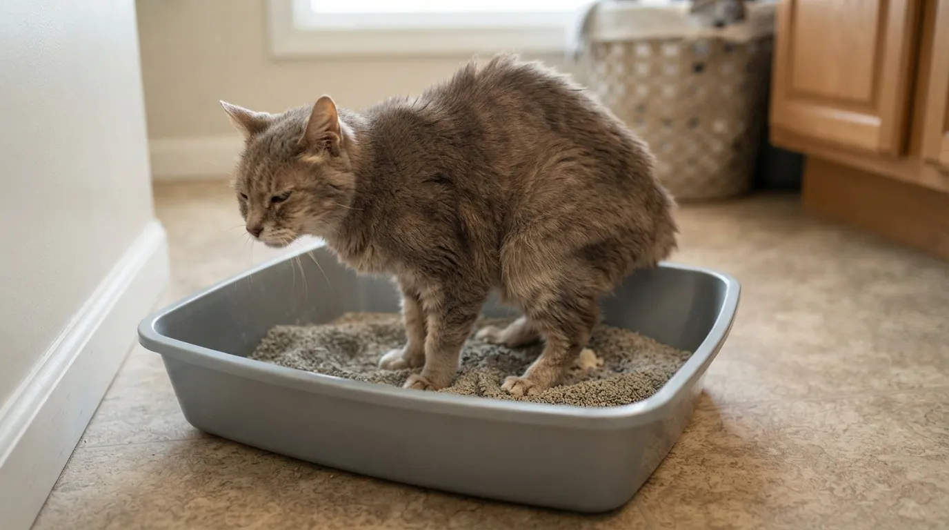 #13 - Litter Box Trips That Look "Off" (Image Credits: Gemini)
