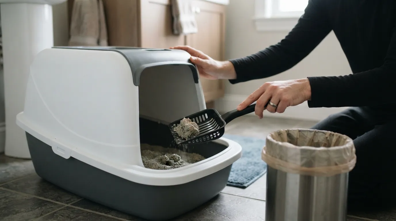 #12 – Scoop the Litter Box Daily and Pay Attention (Image Credits: Gemini)
