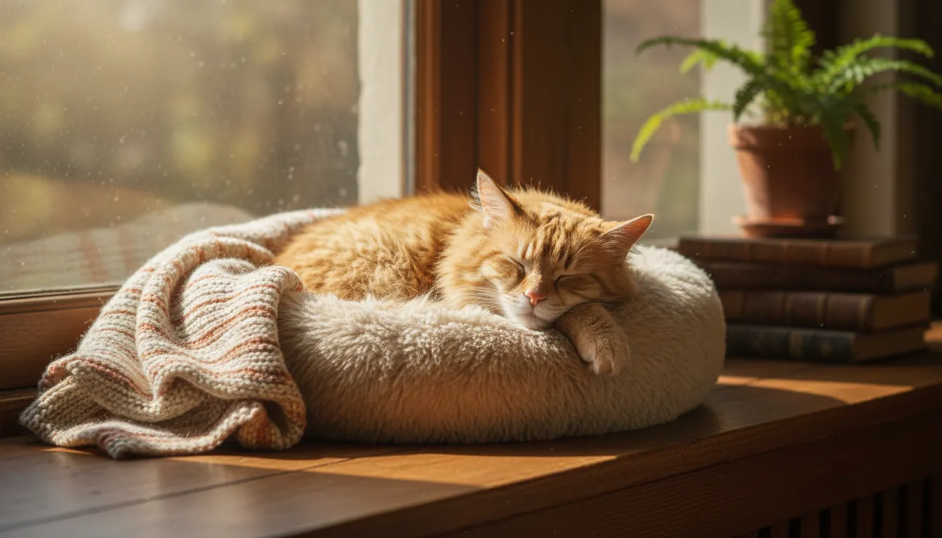#13 - Long, Undisturbed Naps in a Warm Spot (Image Credits: Gemini)