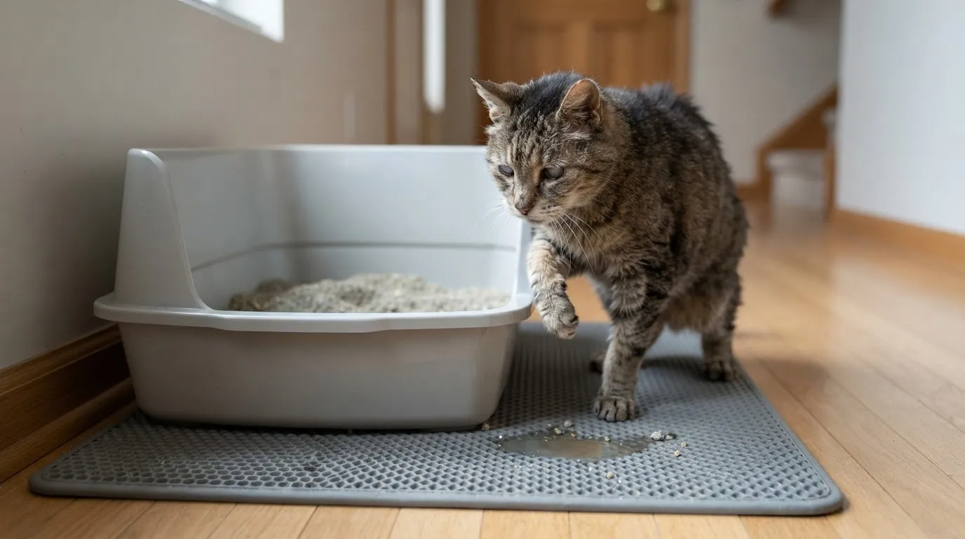 #12 - They're Using the Litter Box Differently (Image Credits: Gemini)