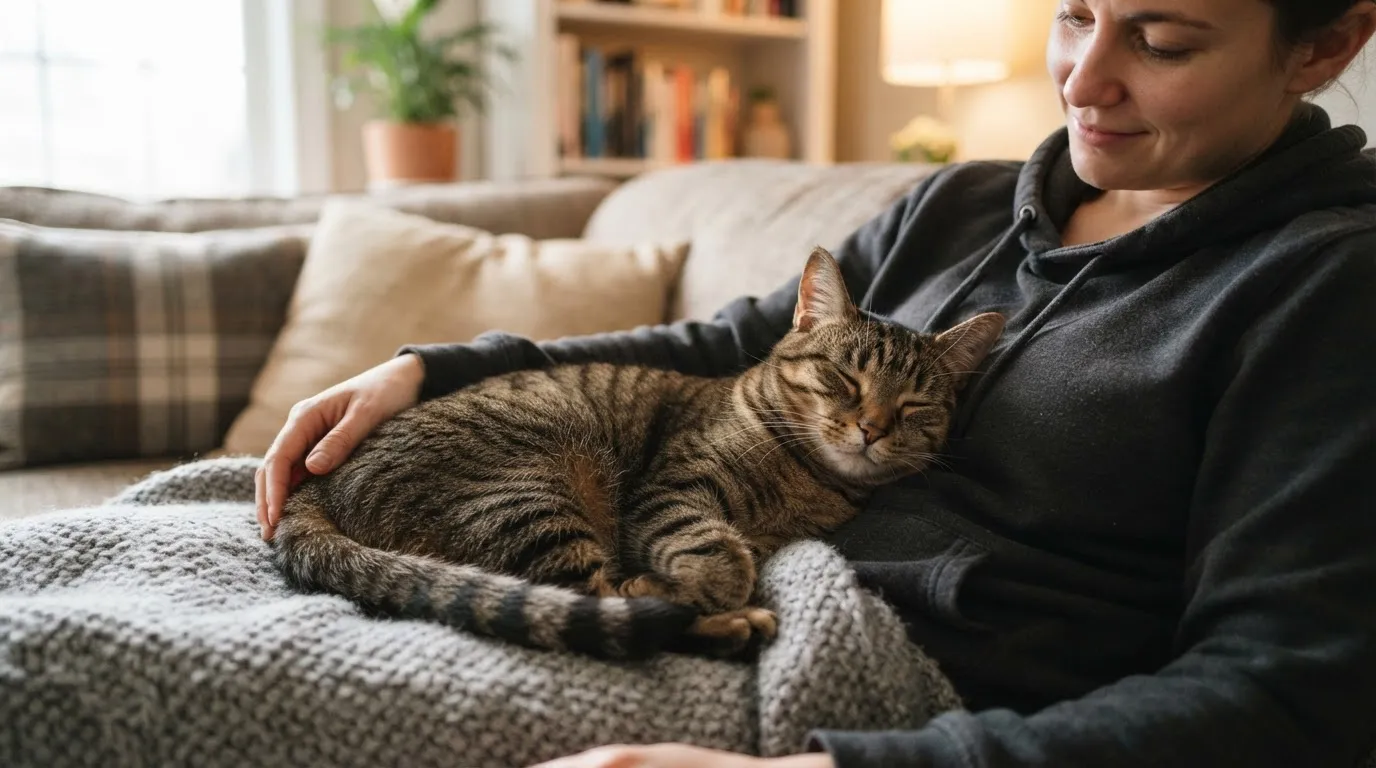 #3 - Purring Specifically When Near You (Image Credits: Gemini)