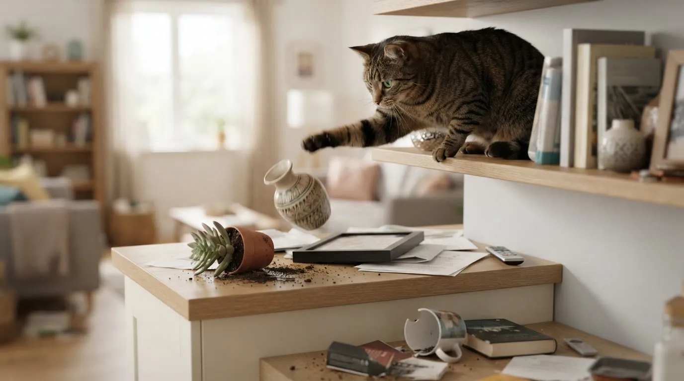 #10 - Knocking Things Off Shelves and Counters (Image Credits: Gemini)