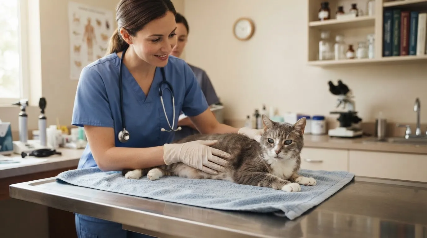 13. Twice-a-Year Vet Visits Aren't Optional for Senior Cats (Image Credits: Gemini)