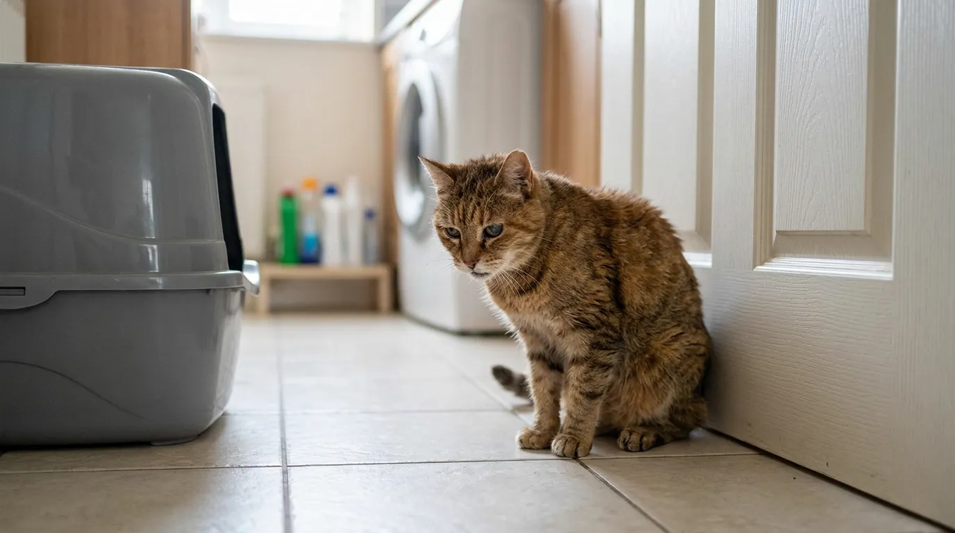 #10 - Unusual Litter Box Behavior (Image Credits: Gemini)