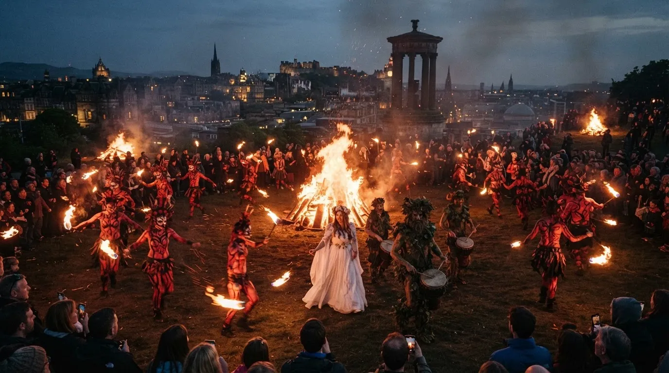 #8: Beltane Fire Festival, Edinburgh's Torchlit "Celtic" Spectacle (Image Credits: Gemini)
