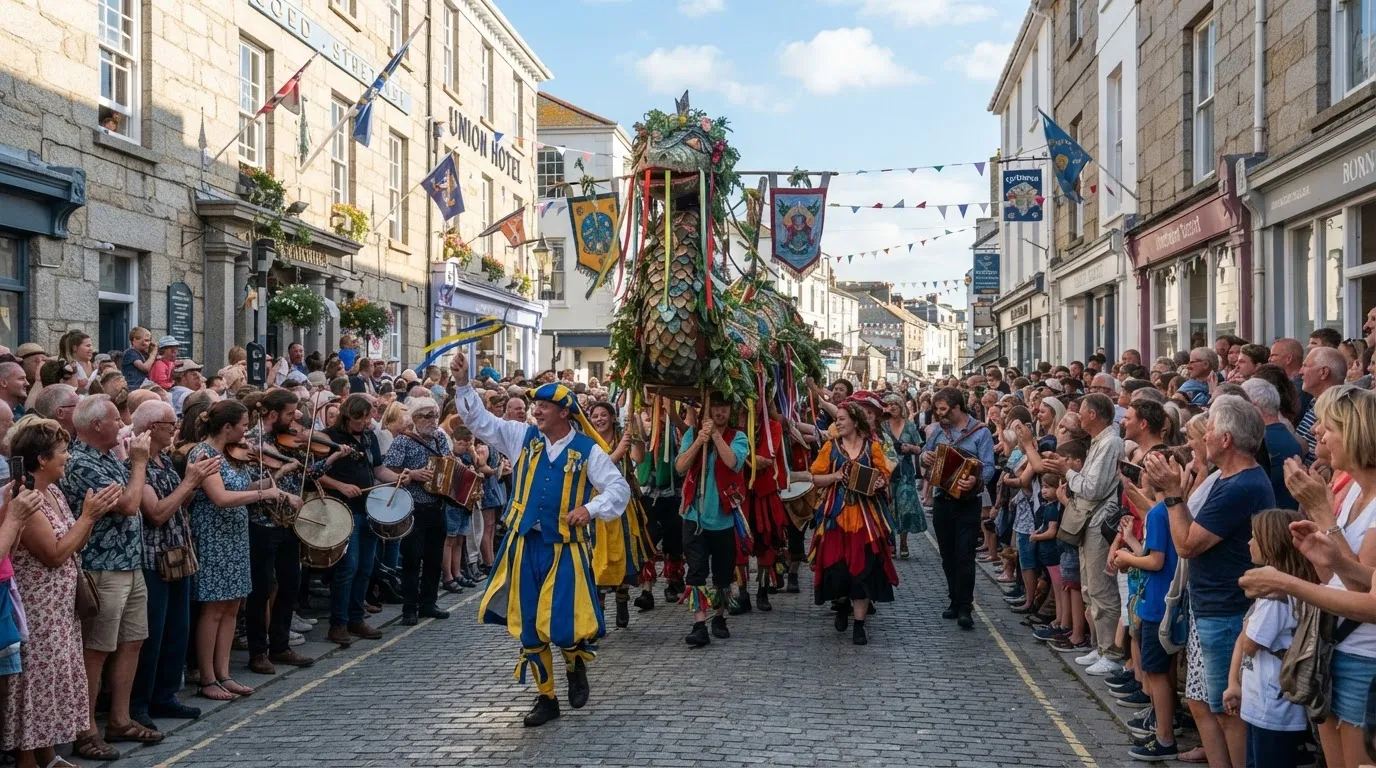 #6: Penzance's Golowan Festival, Midsummer Magic Brought Back in 1991 (Image Credits: Gemini)