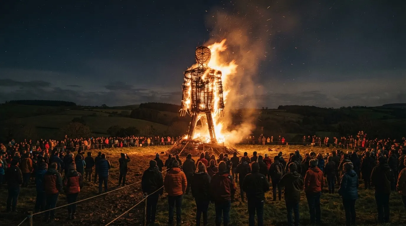#4: The Wickerman Festival, a Burning Effigy Inspired by a Horror Film (Image Credits: Gemini)