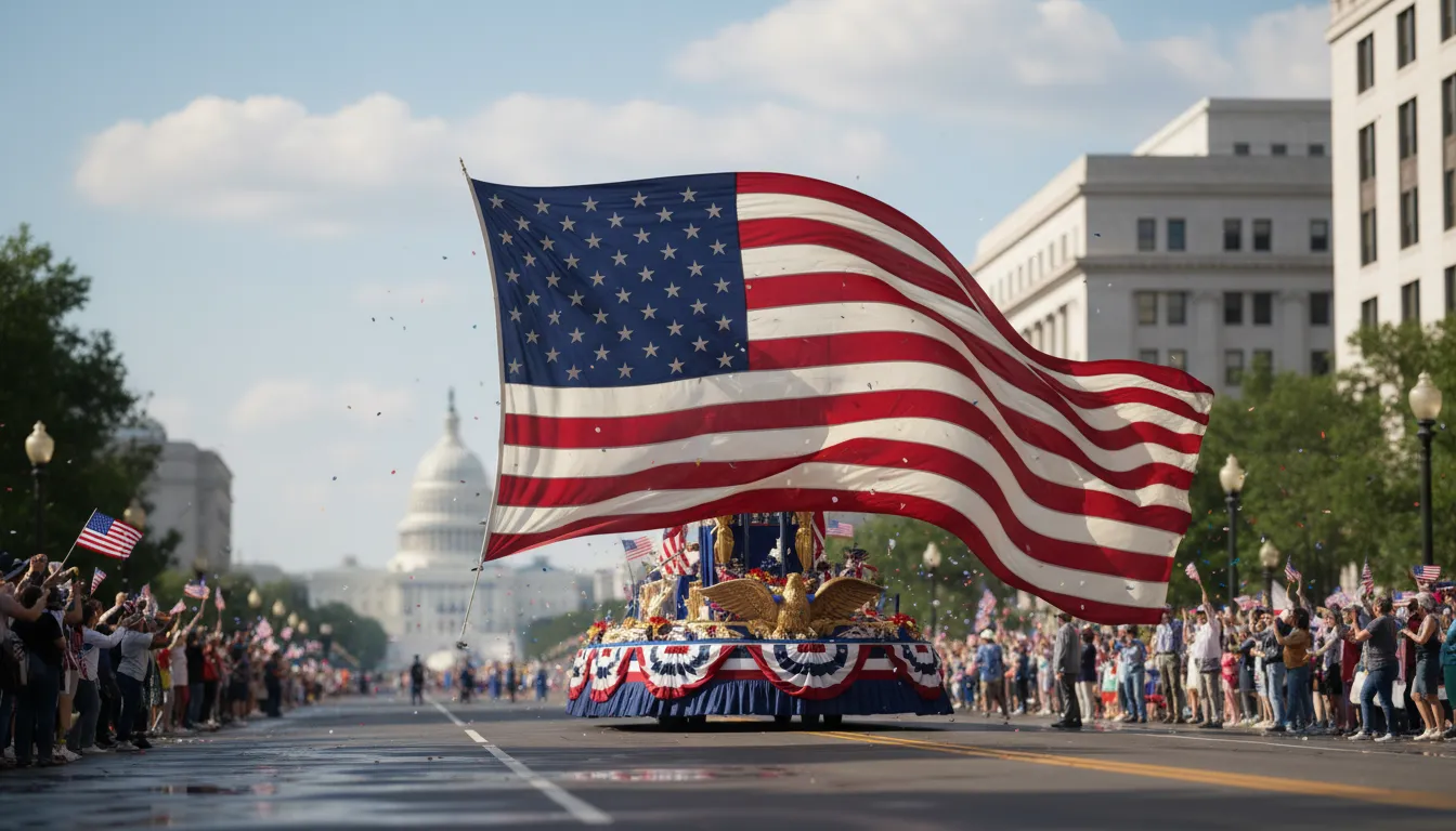 #15 - The American Flag Float from Reagan's 1989 Inauguration (Image Credits: Gemini)