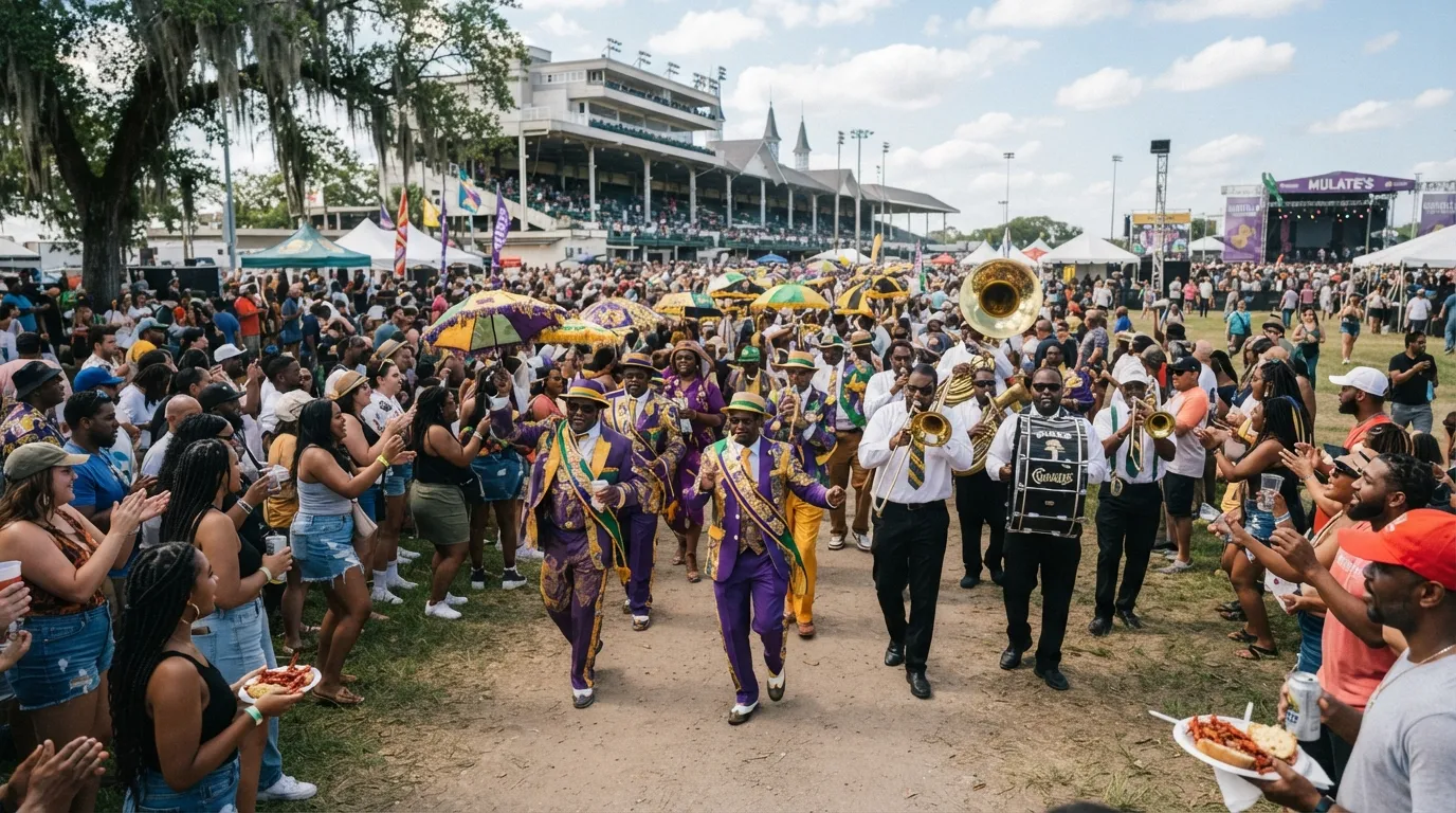 #4 - Jazz Fest's Fair Grounds Parades (Image Credits: Gemini)