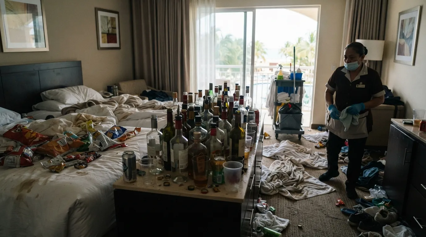 #22 - The Hotel Room That Looked Like a Bottle Fortress (Image Credits: Gemini)