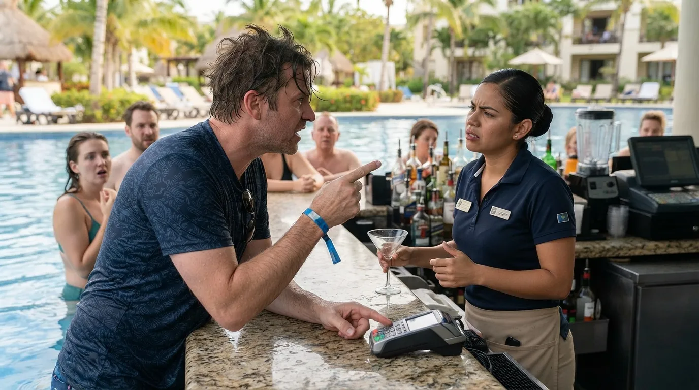 #21 - Arguing With the Swim-Up Bartender Over One More Round (Image Credits: Gemini)