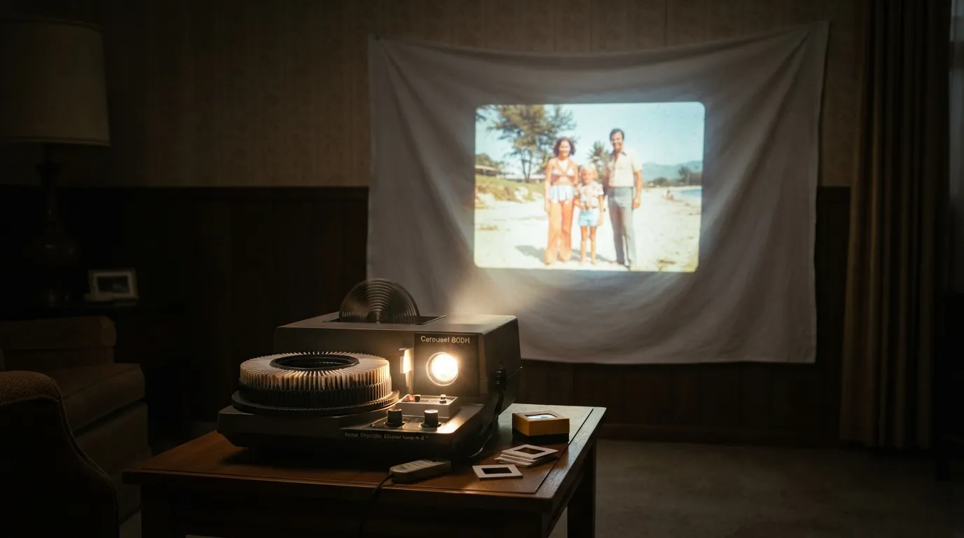 #2 - Slide Projectors (Image Credits: Gemini)