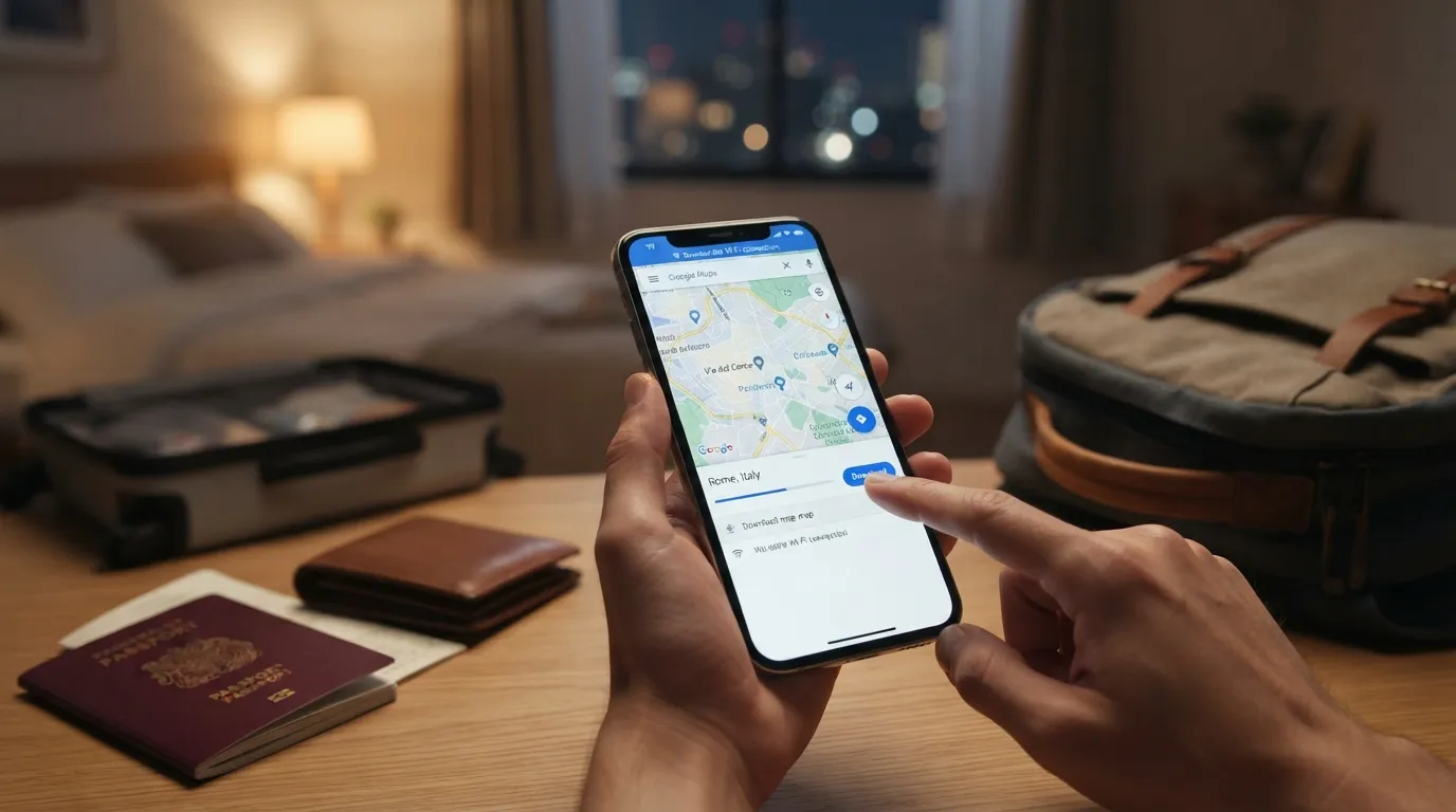 #10 - Download Offline Google Maps for Your Destination (Image Credits: Gemini)