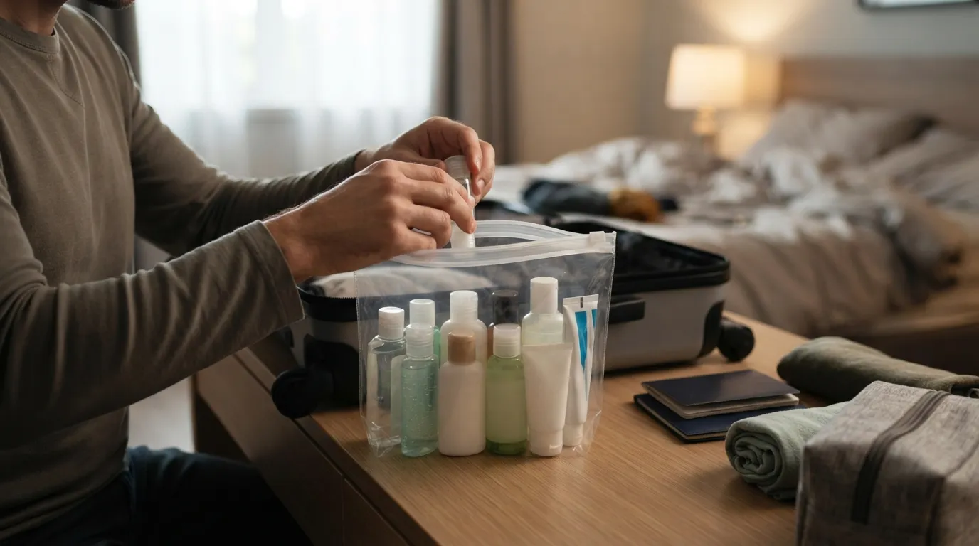 #9 - Follow TSA's 3-1-1 Liquids Rule Before You Zip the Bag (Image Credits: Gemini)