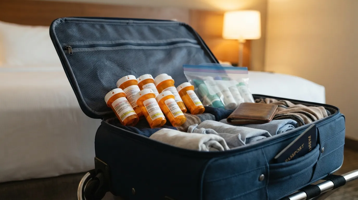 #6 - Pack Prescription Medications in the Carry-On (Image Credits: Gemini)