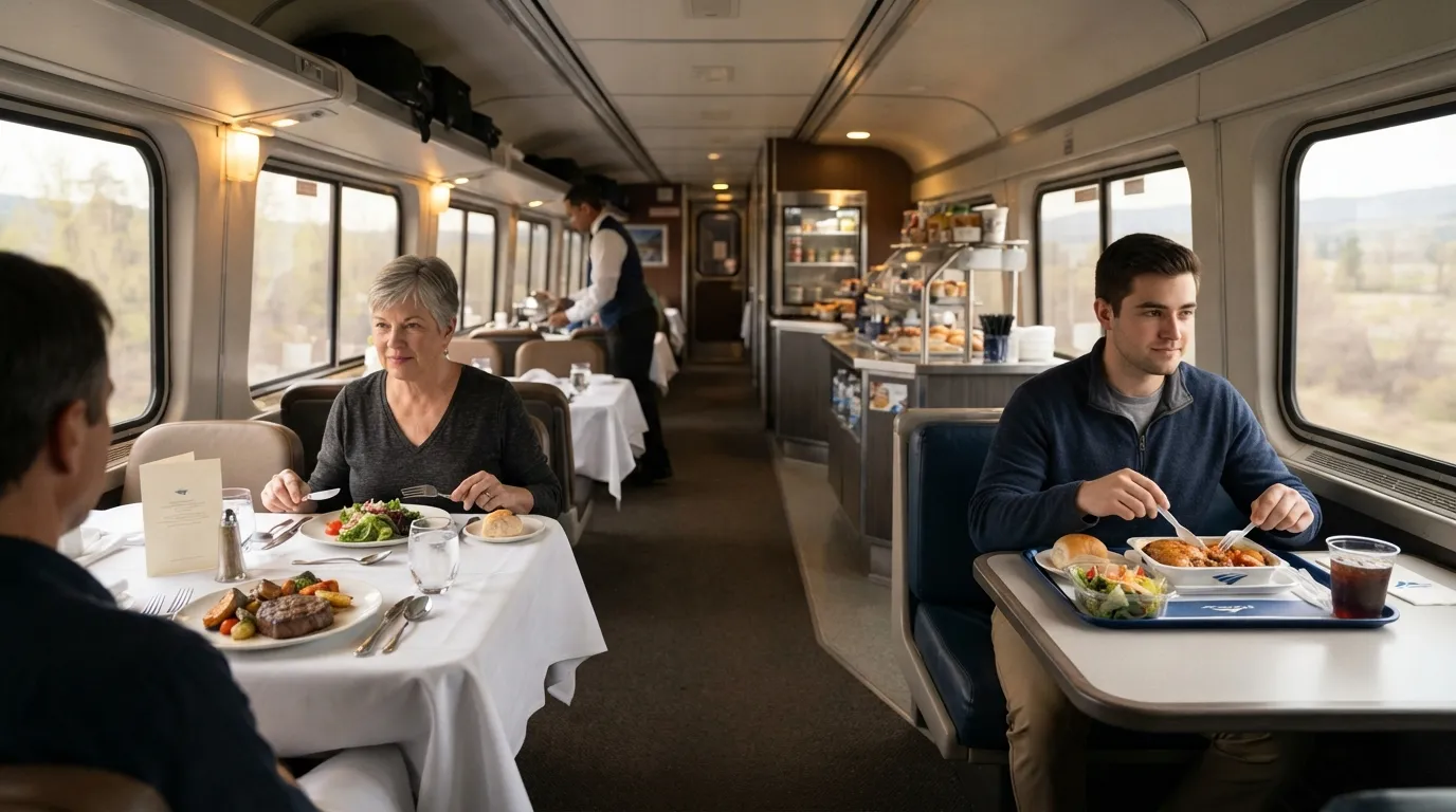 #7 - Traditional Dining vs. Flexible Dining on Your Train (Image Credits: Gemini)