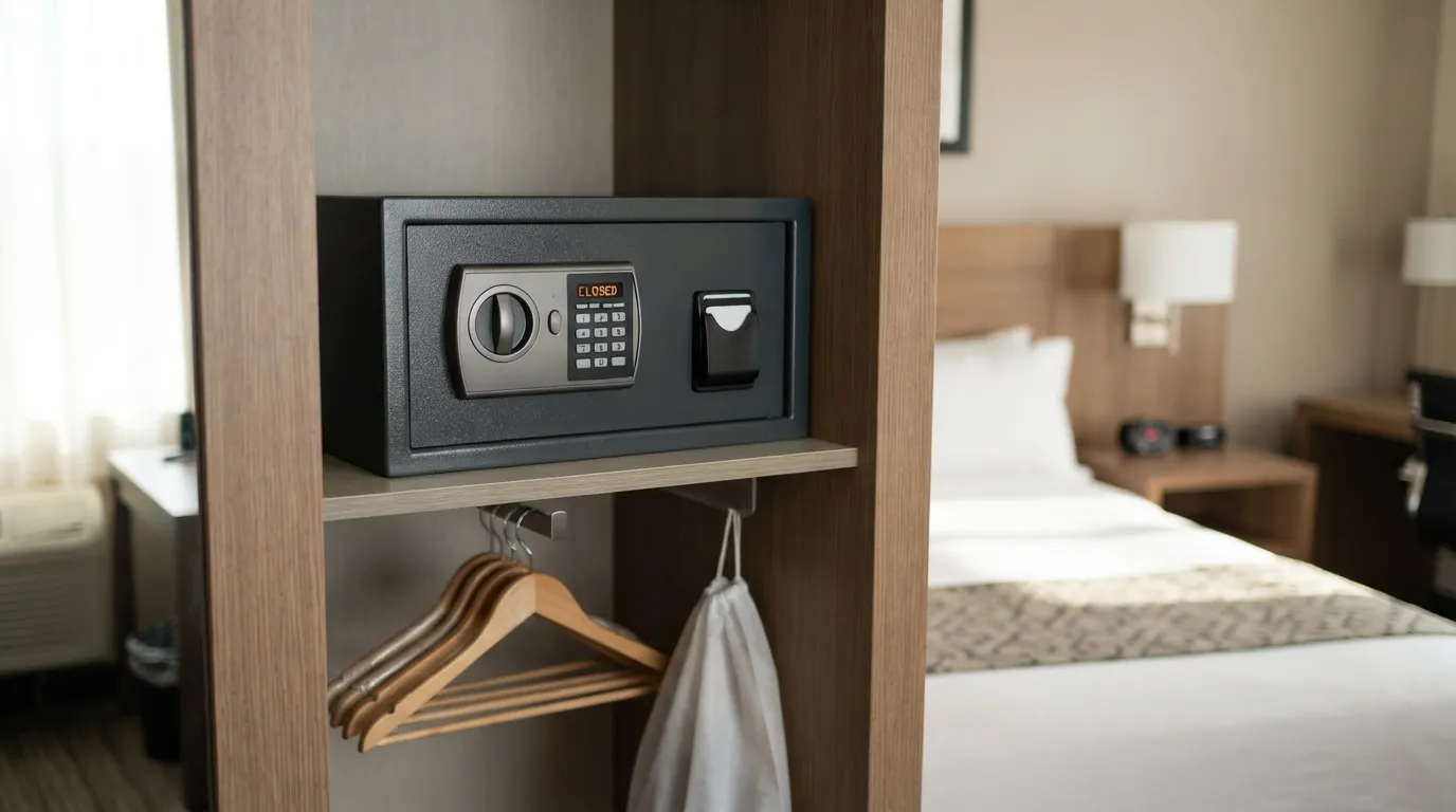 #10 - In-Room Safe Rental Fees at Mid-Range Chains (Image Credits: Gemini)