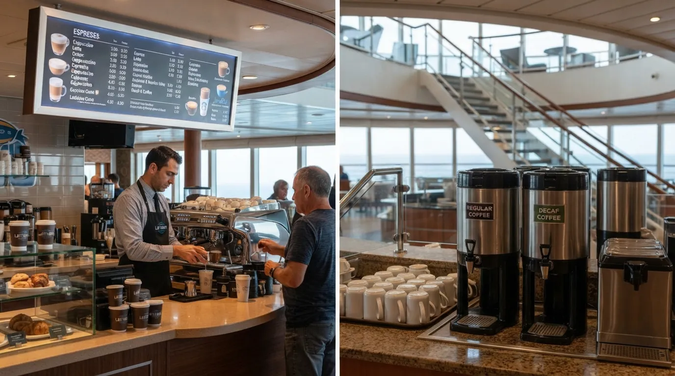 #14 - Specialty Coffee at the Café While Drip Coffee Flows Free in the Buffet (Image Credits: Gemini)