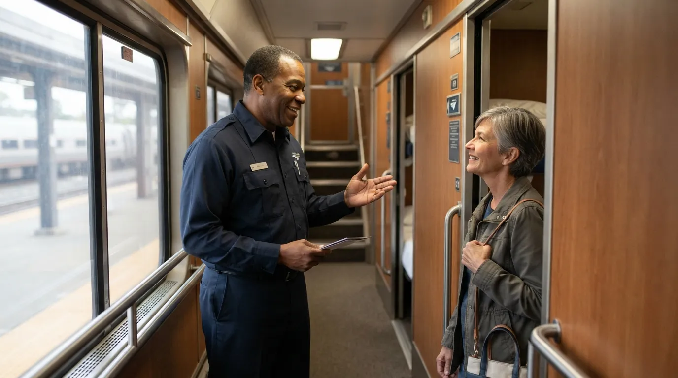 #1 - Meeting Your Sleeping-Car Attendant Within Minutes of Boarding (Image Credits: Gemini)