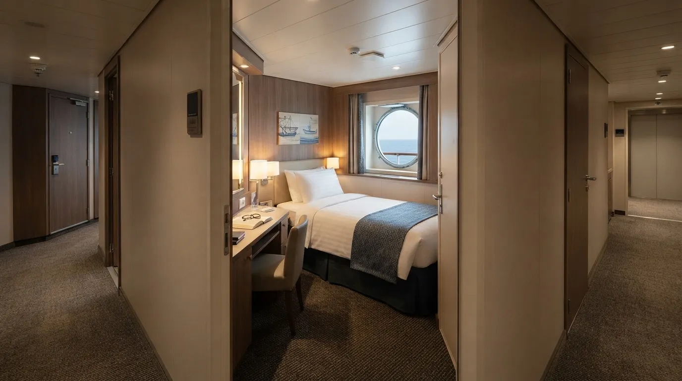 #12 - A Midship, Lower-Deck Cabin That Calms the Ride (Image Credits: Gemini)