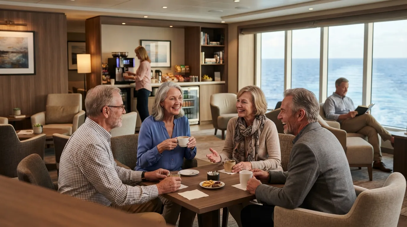 #3 - Norwegian's Studio Lounge, Where Strangers Become Dinner Companions (Image Credits: Gemini)