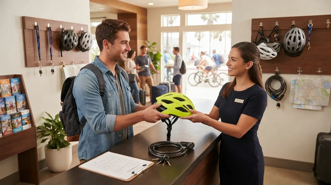 #3 - Bike Lock and Helmet (Image Credits: Gemini)