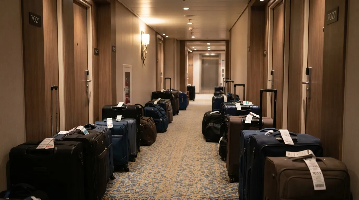 #6 - Luggage left outside your door the night before you arrive home (Image Credits: Gemini)