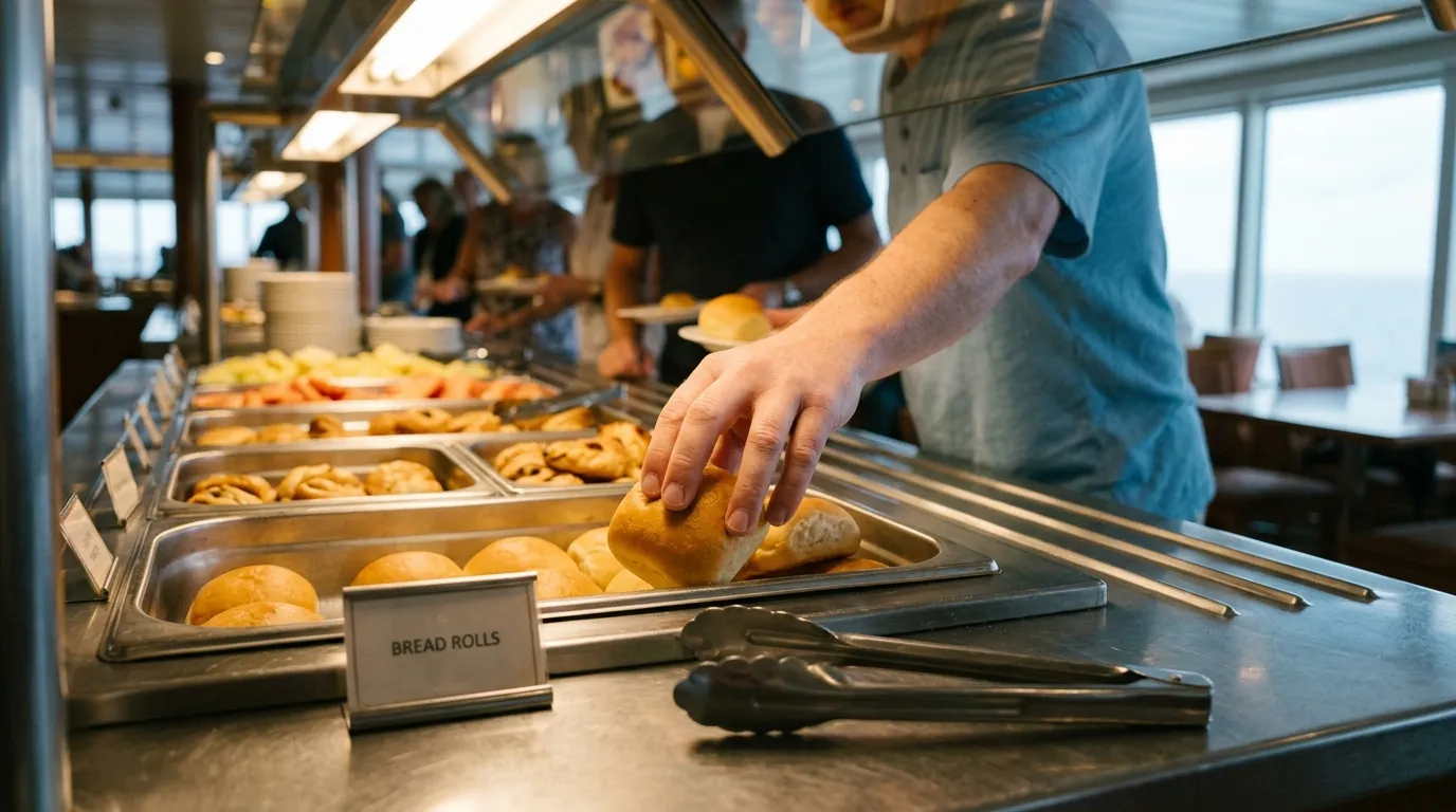 #15 - Touching buffet items directly with hands instead of using tongs (Image Credits: Gemini)